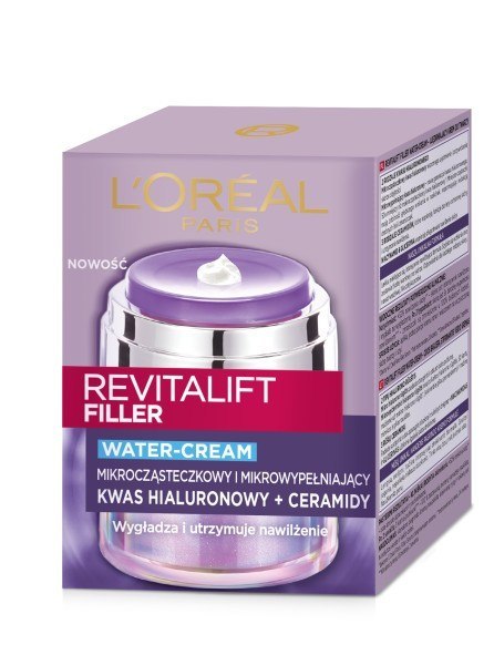 L'Oréal Paris Revitalift Filler ujędrniający krem do twarzy Water-Cream na dzień 50 ml