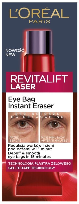 L'Oréal Paris Revitalift Laser krem pod oczy Eye Bag Instat Eraser 15 ml