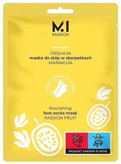 MARION odżywcza maska do stóp w skarpetkach Marakuja 2 x 15 ml