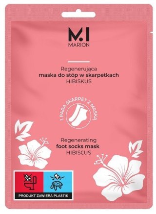 MARION regenerująca maska do stóp w skarpetkach Hibiskus 2 x 15 ml