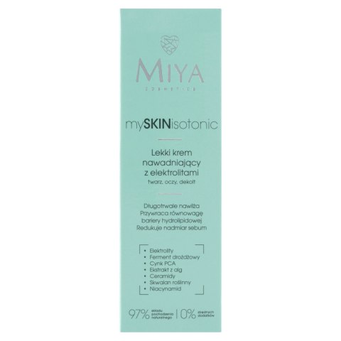 Miya mySKINisotonic lekki krem nawadniający z elektrolitami 40 ml