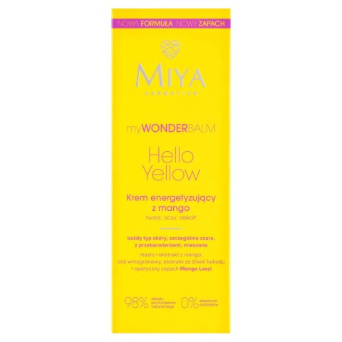 Miya myWONDERbalm Hello Yellow krem energetyzujący z mango 75 ml