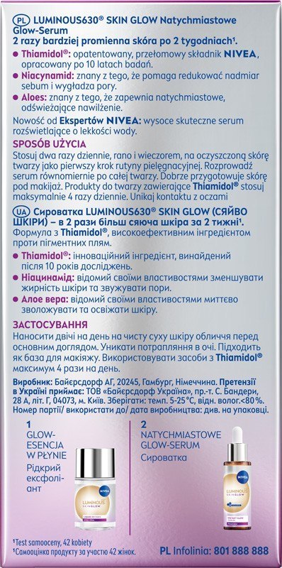 Nivea Luminous Even Glow serum 15 ml