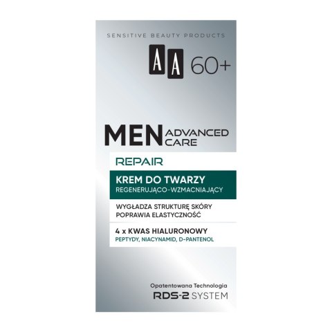 AA Men Advanced Care Repair krem do twarzy regenerująco - wzmacniający dla mężczyzn 60+ 50 ml