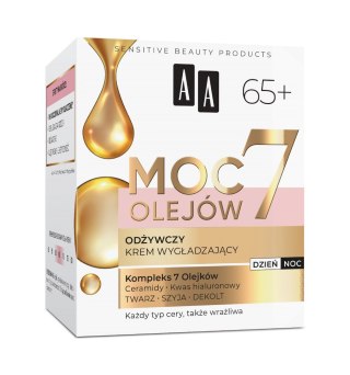 AA Moc 7 Olejów 65+ krem wygładzający odżywczy 50 ml