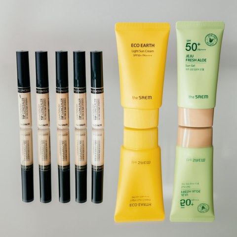 The Saem Jeju Fresh Aloe krem-żel przeciwsłoneczny SPF 50+ 50 g