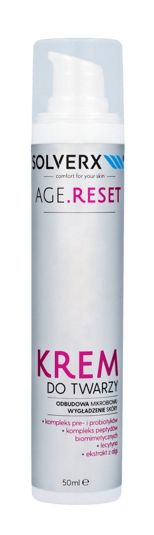 Solverx Age.Reset krem do twarzy - Odbudowa Mikrobiomu & Wygładzenie skóry 50 ml