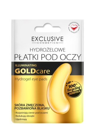 Exclusive Cosmetics Goldcare Illuminating płatki hydrożelowe pod oczy złote 1 para