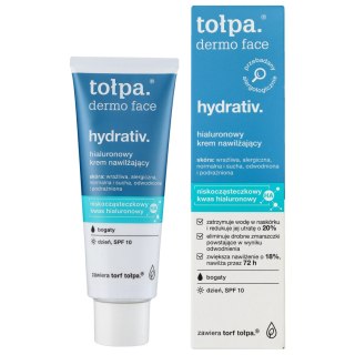 Tołpa Dermo Face Hydrativ hialuronowy bogaty krem nawilżający SPF 10 na dzień 40 ml