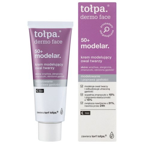 Tołpa Dermo Face Modelar 50+ krem modelujący owal twarzy na noc 40 ml
