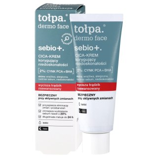 Tołpa Dermo Face Sebio+ lekki CICA-krem korygujący niedoskonałości na noc 40 ml