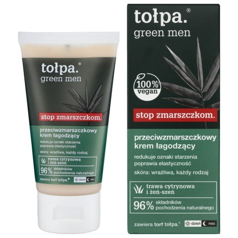 Tołpa Green Men przeciwzmarszczkowy krem łagodzący 50 ml