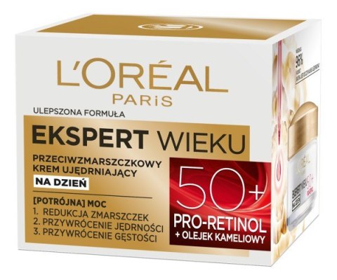 AG LOREAL LOR DERMO EX WIEKU 50+ Krem n/dzień SPF20&