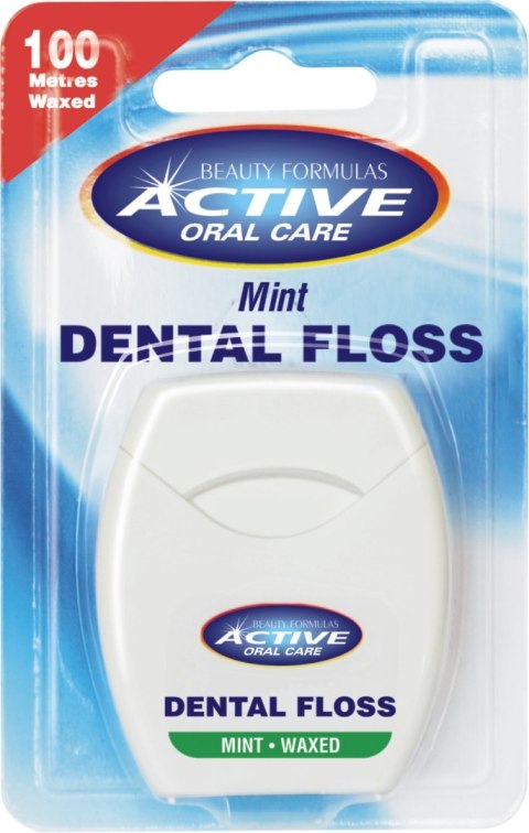 BEAUTY FORMULAS Beauty Formulas Active Oral Care Nić dentystyczna miętowa woskowana
