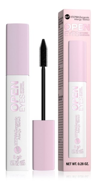 BELL Bell Hypoallergenic Tusz do rzęs Open Eyes Intense - wydłużająco-pogrubiający 8g