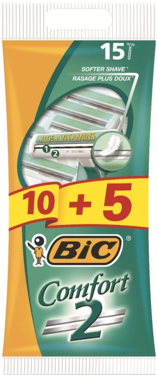 BIC Bic Maszynka do golenia Comfort 2 Pouch 10+5szt