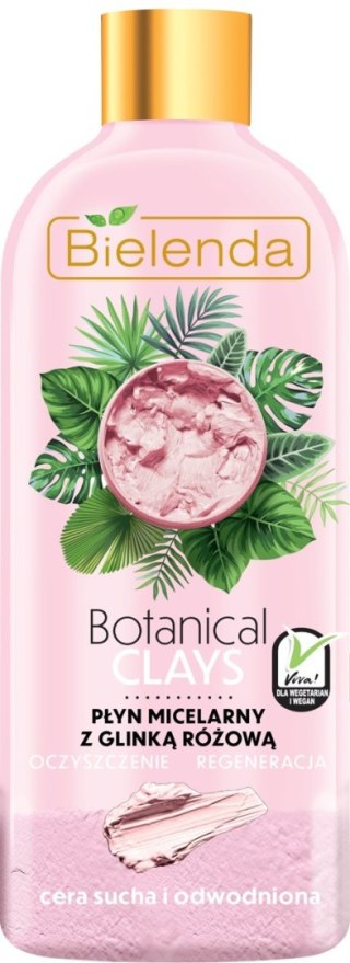 BIELENDA Bielenda Botanical Clays Różowa Glinka Płyn micelarny do twarzy 500ml