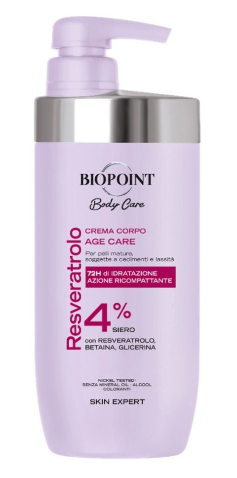 Biopoint Body Care krem do ciała przeciwstarzeniowy Resveratrol 500 ml