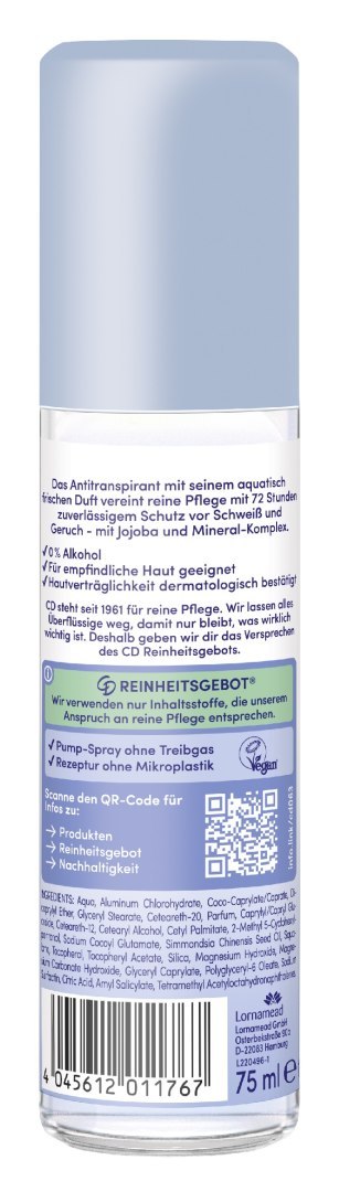 CD CD DEO ATOMIZ SZKŁO 75ml Aqua Essence