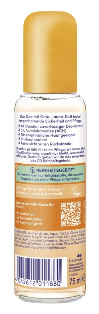CD CD DEO ATOMIZ SZKŁO 75ml Gluck