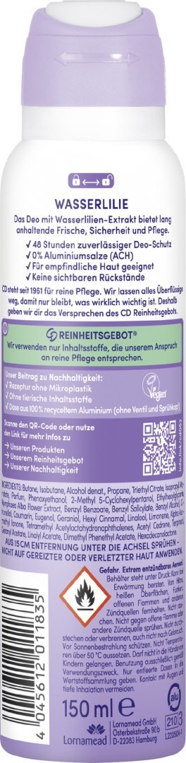 CD CD DEO SPRAY 150ml Wasserlilie