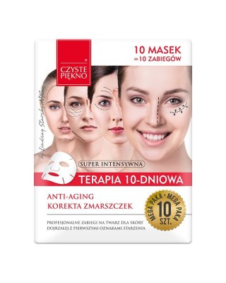 Czyste Piękno Terapia 10-dniowa maseczki do twarzy anti-aging