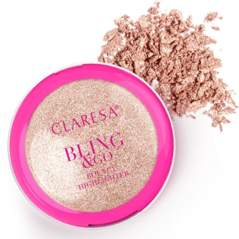 CLARESA Claresa Rozświetlacz w kamieniu 02 COSMIC GOLD
