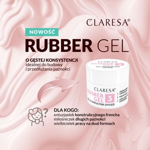 CLARESA NAILS CLARESA Rubber Gel Żel do budowania i przedłużania paznokci 04 - 12 g