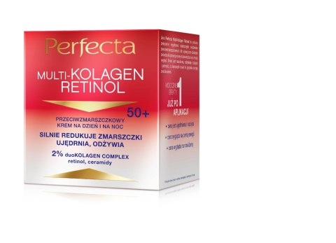 Perfecta Multikolagen Retinol 50+ krem przeciwzmarszczkowy na dzień i na noc 50 ml