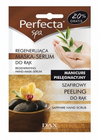 DAX PERFECTA Spa Domowy manicure Maska-serum do rąk regeneracja nawilżenie i ochrona 1 szt.