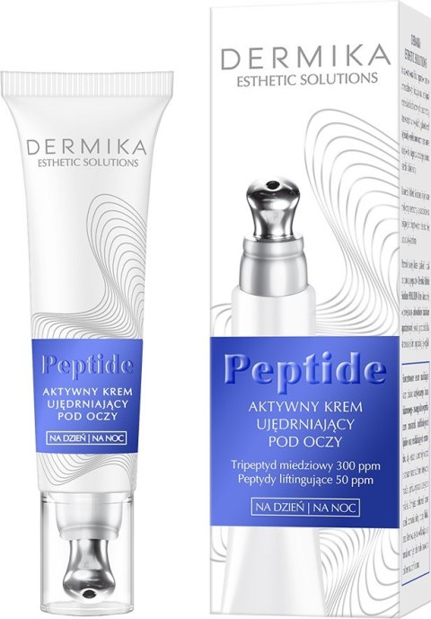 DERMIKA DERMIKA ESTHETIC SOLUTIONS Peptide Aktywny Krem ujędrniający pod oczy na dzień i noc 15 ml