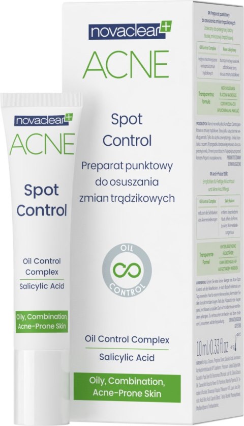 Novaclear Acne preparat punktowy do osuszania zmian trądzikowych 10 ml