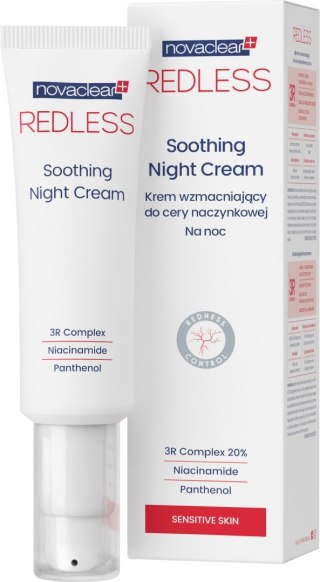 Novaclear Redless krem wzmacniający do cery naczynkowej na noc 50 ml