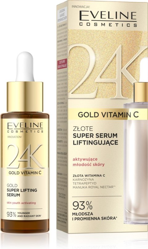Eveline 24K Gold Vitamin C złote super serum liftingujące 30 ml