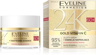 Eveline 24K Gold Vitamin C złoty krem do twarzy napinający 60+ 50 ml