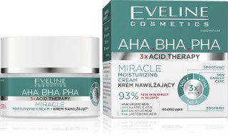 Eveline 3 x Acid Therapy krem nawilżający do twarzy 50 ml