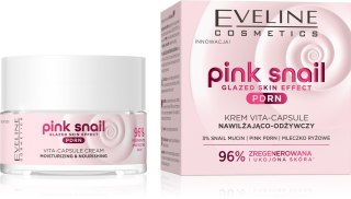 Eveline Pink Snail krem nawilżająco - odżywczy 50 ml