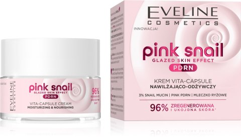 Eveline Pink Snail krem nawilżająco - odżywczy 50 ml
