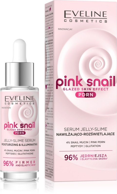 Eveline Pink Snail nawilżające serum Jelly Slime 30 ml