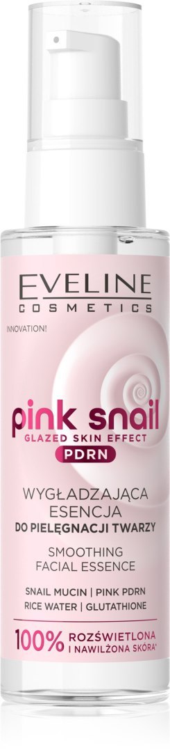Eveline Pink Snail wygładzająca esencja do pielęgnacji twarzy 100 ml