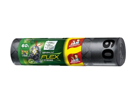 JAN N. GROSIK Sarantis Jan Niezbędny Worki na śmieci Magnum Flex&Strong 60l/10sztuk 1op.-10szt