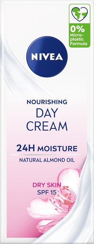 Nivea 24H Nawilżenia odżywczy krem na dzień cera sucha i wrażliwa SPF 15 50 ml