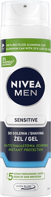 NIVEA NIVEA MEN Łagodzący żel do golenia Sensitive 200 ml