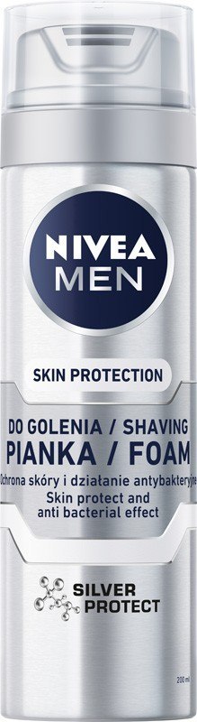 NIVEA NIVEA MEN Pianka do golenia Silver Protect 200 ml