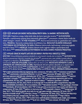 Nivea Q10 Energy Regeneracja przeciwzmarszczkowy krem na noc 50 ml