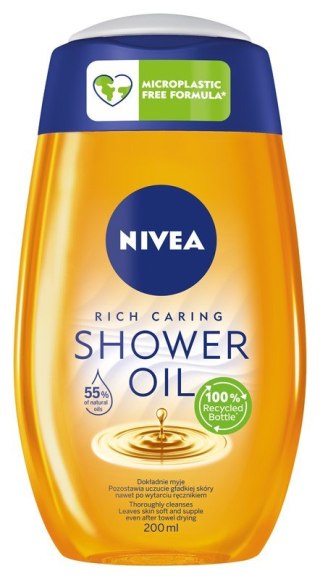 NIVEA NIVEA Rich Caring Pielęgnujący olejek pod prysznic Shower Oil 200 ml