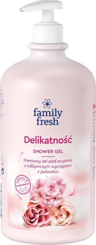ORKLA SORAYA Żele pod prysznic Family Fresh DELIKATNOŚĆ z pompką 1000ml