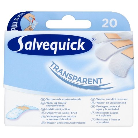 ORKLA Salvequick Plastry Transparentne 1op.-20 szt