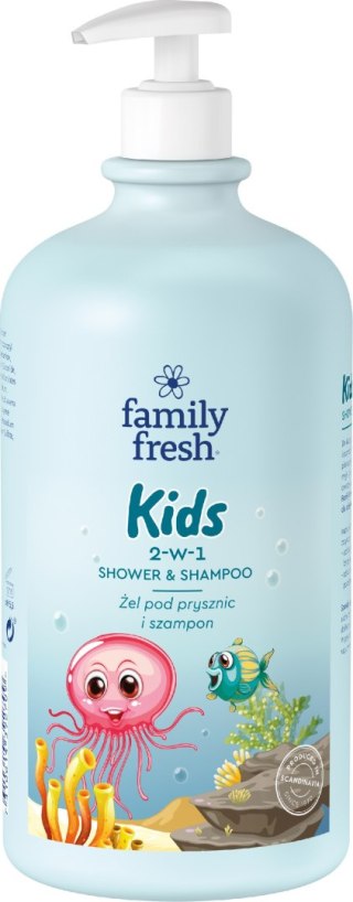 ORKLA Soraya Family Fresh Żel pod prysznic dla dzieci 2w1 1000ml