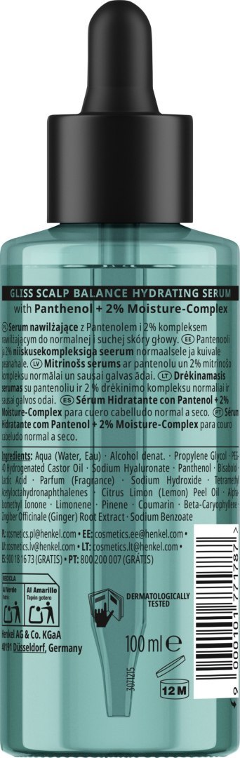 Gliss SCALP serum nawilżające 100 ml